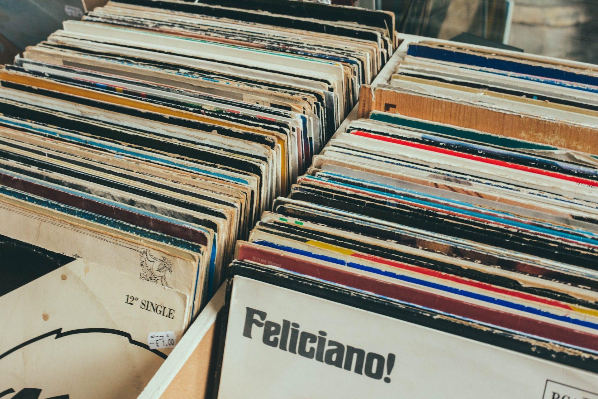 Vinyl record collection